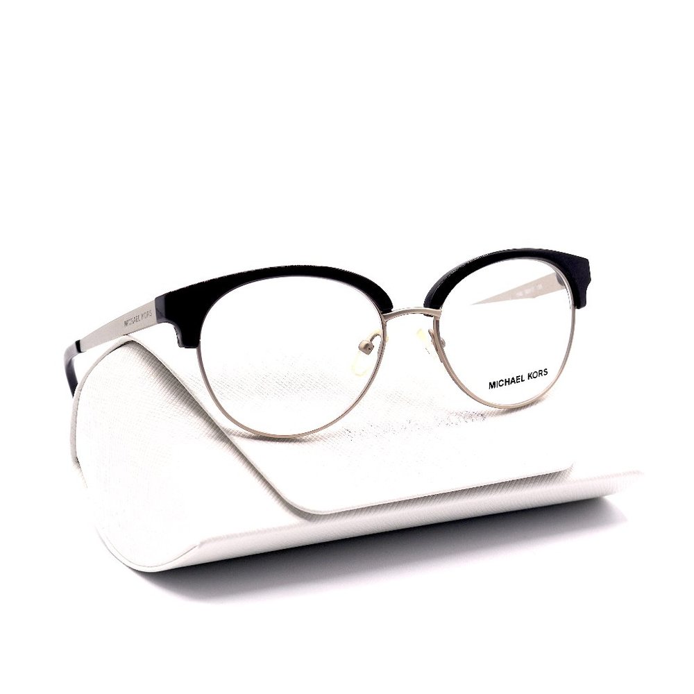 MICHAEL KORS EYEGLASSES FRAME MK3013 ANOUK 1142 BLACK/SILVER - Picture 6 of 6